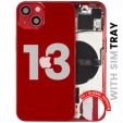 Apple iPhone 13 Housing with Small Parts (No Charger Flex) - Red Pulled B