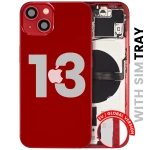 Apple iPhone 13 Housing with Small Parts (No Charger Flex) - Red Pulled B