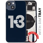 Apple iPhone 13 Housing with Small Parts (No Charger Flex) - Midnight Pulled C