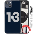 Apple iPhone 13 Housing with Small Parts (No Charger Flex) - Midnight Pulled C