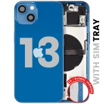 Apple iPhone 13 Housing with Small Parts (No Charger Flex) - Blue Pulled C