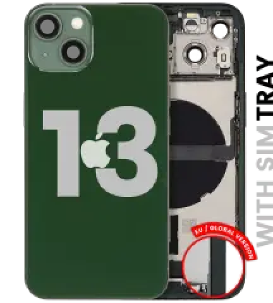 Apple iPhone 13 Housing with Small Parts - Green Pulled A