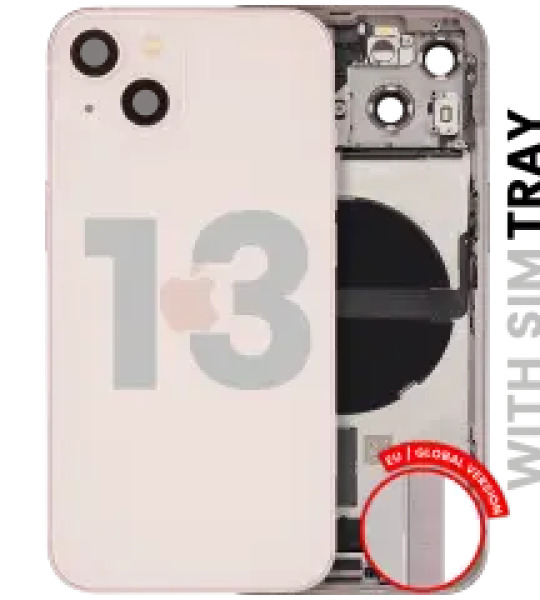 Apple iPhone 13 Housing with Small Parts - Pink Pulled A