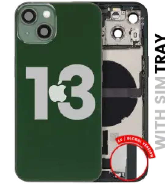 Apple iPhone 13 Housing with Small Parts - Green Pulled B