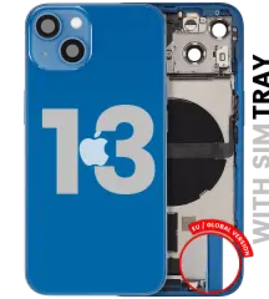 Apple iPhone 13 Housing with Small Parts - Blue Pulled C