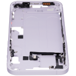 Apple iPhone 14 Plus Middle Frame with Small Parts (No Charger Flex) - Purple Pulled A