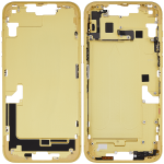 Apple iPhone 14 Plus Middle Frame with Small Parts (No Charger Flex) - Yellow Pulled A