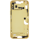 Apple iPhone 14 Plus Middle Frame with Small Parts (No Charger Flex) - Yellow Pulled A