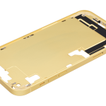 Apple iPhone 14 Plus Middle Frame with Small Parts (No Charger Flex) - Yellow Pulled A