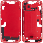 Apple iPhone 14 Plus Middle Frame with Small Parts (No Charger Flex) - Red Pulled A