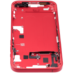 Apple iPhone 14 Plus Middle Frame with Small Parts (No Charger Flex) - Red Pulled A