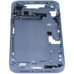 Apple iPhone 14 Plus Middle Frame with Small Parts (No Charger Flex) - Blue AM Plus