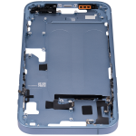 Apple iPhone 14 Plus Middle Frame with Small Parts (No Charger Flex) - Blue AM Plus