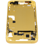 Apple iPhone 14 Plus Middle Frame with Small Parts (No Charger Flex) - Yellow AM Plus