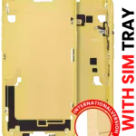 Apple iPhone 14 Plus Middle Frame with Small Parts (No Charger Flex) - Yellow AM Plus