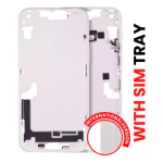 Apple iPhone 14 Plus Middle Frame with Small Parts (No Charger Flex) - Starlight AM Plus