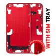 Apple iPhone 14 Plus Middle Frame with Small Parts (No Charger Flex) - Red AM Plus