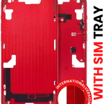 Apple iPhone 14 Plus Middle Frame with Small Parts (No Charger Flex) - Red AM Plus
