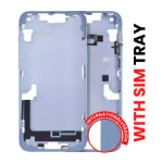 Apple iPhone 14 Plus Middle Frame with Small Parts (No Charger Flex) - Blue AM Plus