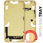 Apple iPhone 14 Plus Middle Frame with Small Parts (No Charger Flex) - Yellow Pulled A