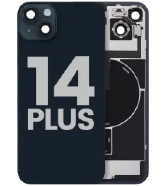 Apple iPhone 14 Plus Back Cover with Magnet Bazel incl NFC and Flash Flex - Midnight Pulled C
