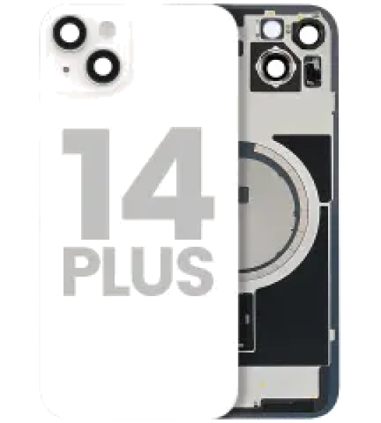 Apple iPhone 14 Plus Back Cover with Magnet Bezel (without NFC & Flash Flex) - Starlight Pulled A