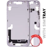 Apple iPhone 14 Plus Middle Frame with Small Parts (No Charger Flex) - Purple Pulled B