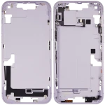 Apple iPhone 14 Plus Middle Frame with Small Parts (No Charger Flex) - Purple Pulled B