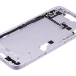 Apple iPhone 14 Plus Middle Frame with Small Parts (No Charger Flex) - Purple Pulled B