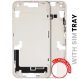 Apple iPhone 14 Plus Middle Frame with Small Parts (No Charger Flex) - Starlight Pulled B