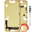 Apple iPhone 14 Plus Middle Frame with Small Parts (No Charger Flex) - Yellow Pulled B