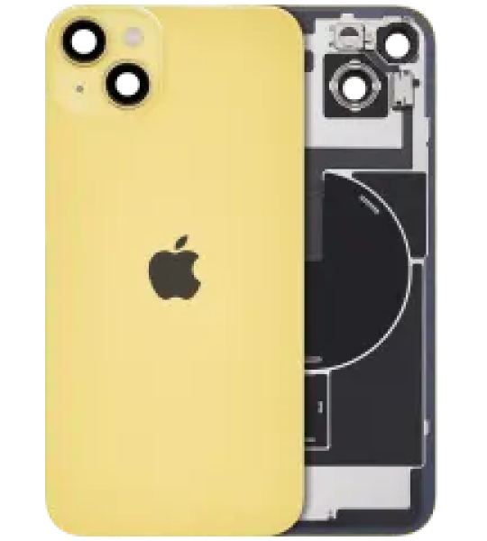 Apple iPhone 14 Plus Back Cover with Magnet Bazel incl NFC and Flash Flex - Yellow Service Pack