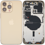 Apple iPhone 14 Pro Max Housing with Small Parts (No Charger Flex) - Gold Pulled A