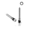 Apple iPhone X to 14 Series Bottom Screw Set (100 Pack) - Silver