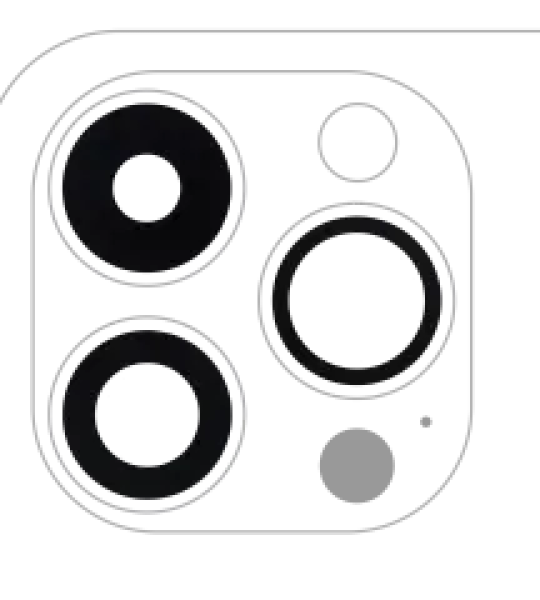 Apple iPhone 14 Pro / 14 Pro Max Back Camera Lens 3 Piece Set (10 Pack) OEM-Equivalent