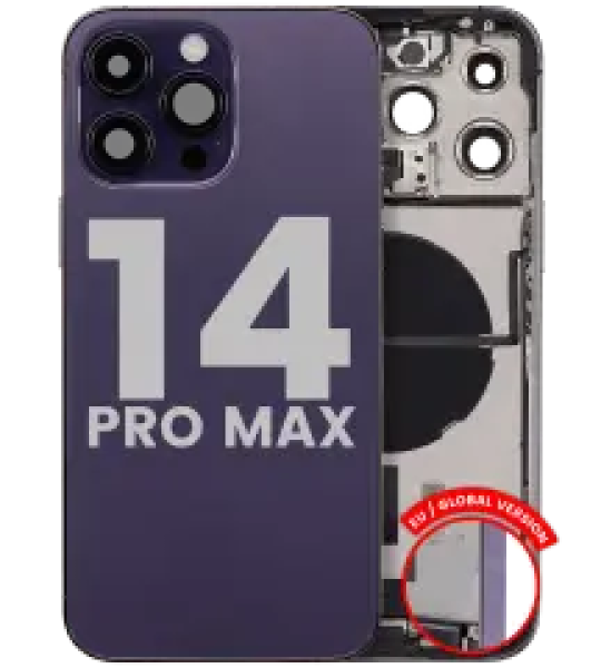 Apple iPhone 14 Pro Max Housing with Small Parts - Deep Purple Pulled C