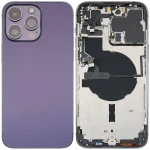 Apple iPhone 14 Pro Max Housing with Small Parts (No Charger Flex) - Deep Purple Pulled C