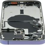 Apple iPhone 14 Pro Max Housing with Small Parts (No Charger Flex) - Deep Purple Pulled C