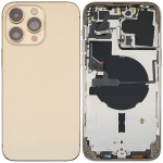 Apple iPhone 14 Pro Housing with Small Parts (No Charger Flex) - Gold Pulled C