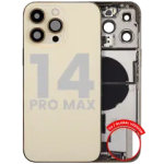 Apple iPhone 14 Pro Max Housing with Small Parts - Gold Pulled A