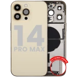 Apple iPhone 14 Pro Max Housing with Small Parts - Gold Pulled A