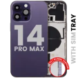 Apple iPhone 14 Pro Max Housing with Small Parts (No Charger Flex) - Deep Purple Pulled C