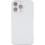 Apple iPhone 14 Pro Max Housing with Small Parts (No Charger Flex) - Silver Pulled B