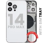 Apple iPhone 14 Pro Max Housing with Small Parts - Silver Pulled B