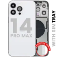 Apple iPhone 14 Pro Max Housing with Small Parts - Silver Pulled B