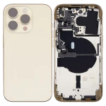 Apple iPhone 14 Pro Housing with Small Parts (No Charger Flex) - Gold Pulled B