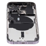 Apple iPhone 14 Pro Housing with Small Parts (No Charger Flex) - Deep Purple Pulled C