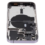 Apple iPhone 14 Pro Housing with Small Parts (No Charger Flex) - Deep Purple Pulled C