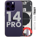 Apple iPhone 14 Pro Housing with Small Parts - Deep Purple Pulled C