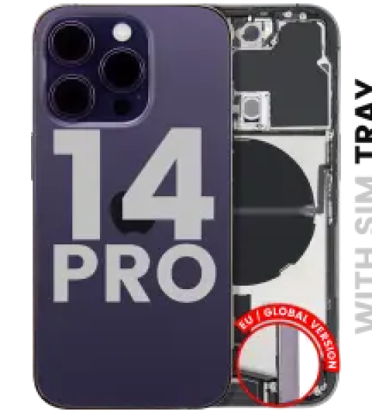 Apple iPhone 14 Pro Housing with Small Parts - Deep Purple Pulled C